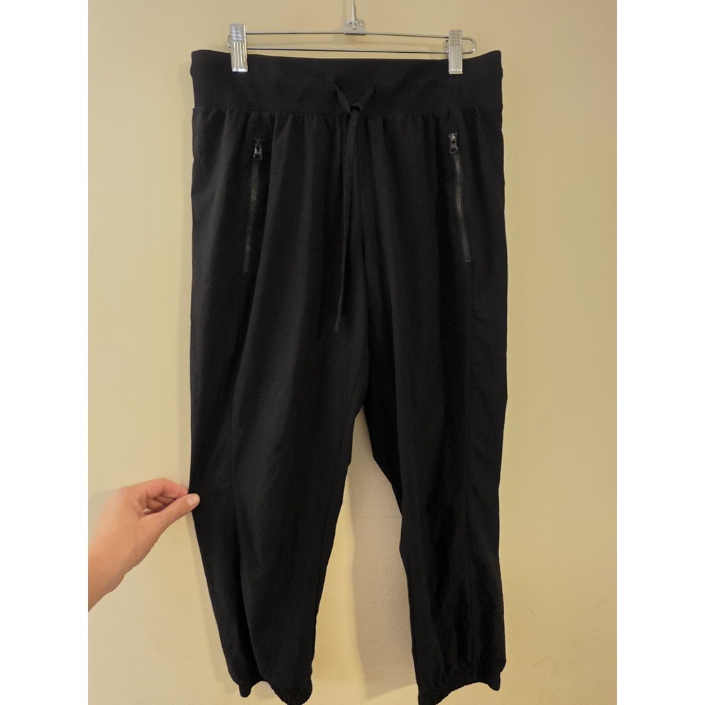 Zella Joggers Women's Medium Black Drawstring Straight Gym Workout Athleisure